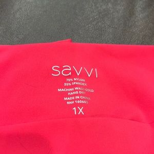 Savvi bright pink workout leggings